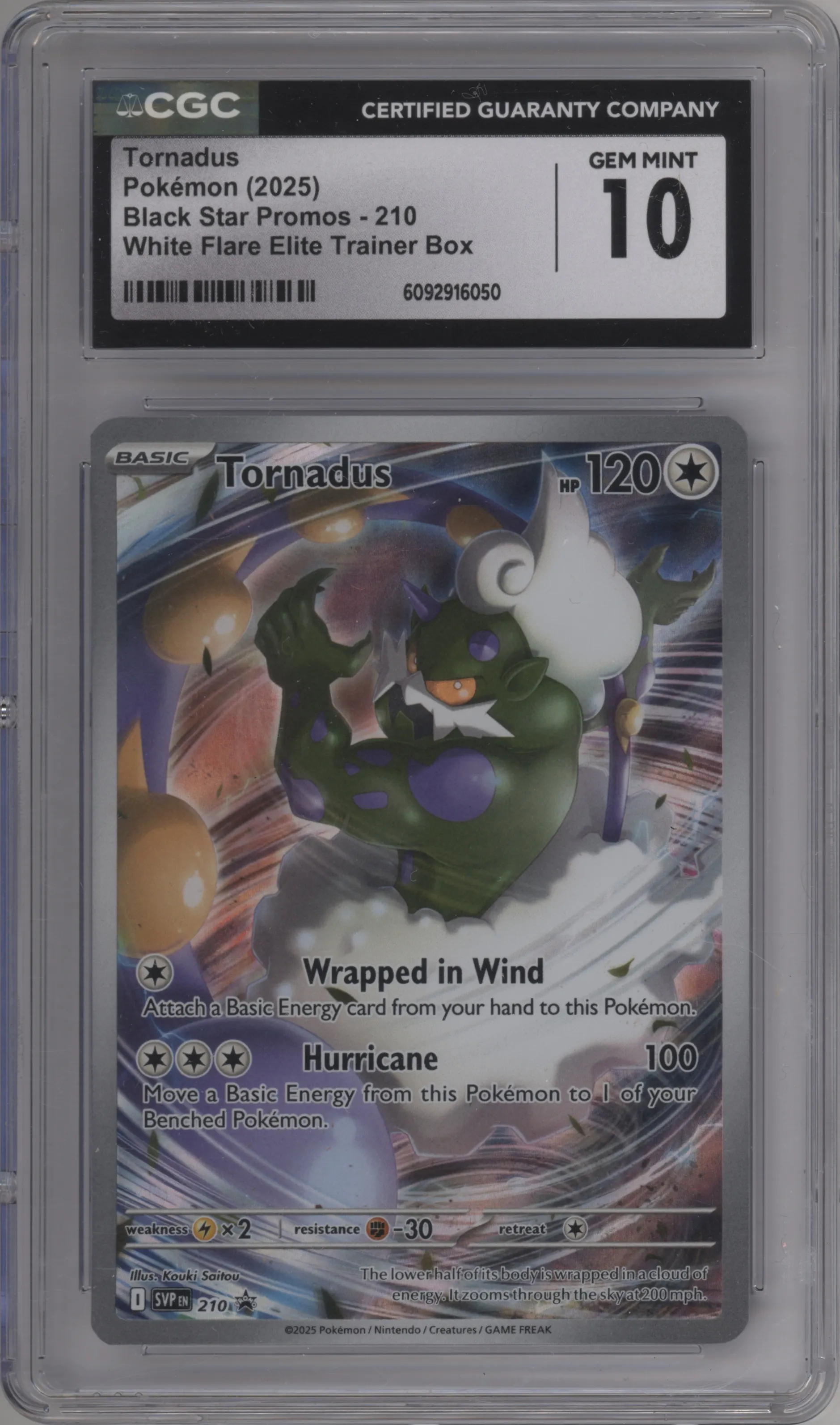 2025 Pokemon SV Tornadus White Flare Elite Trainer Box #210 CGC 10