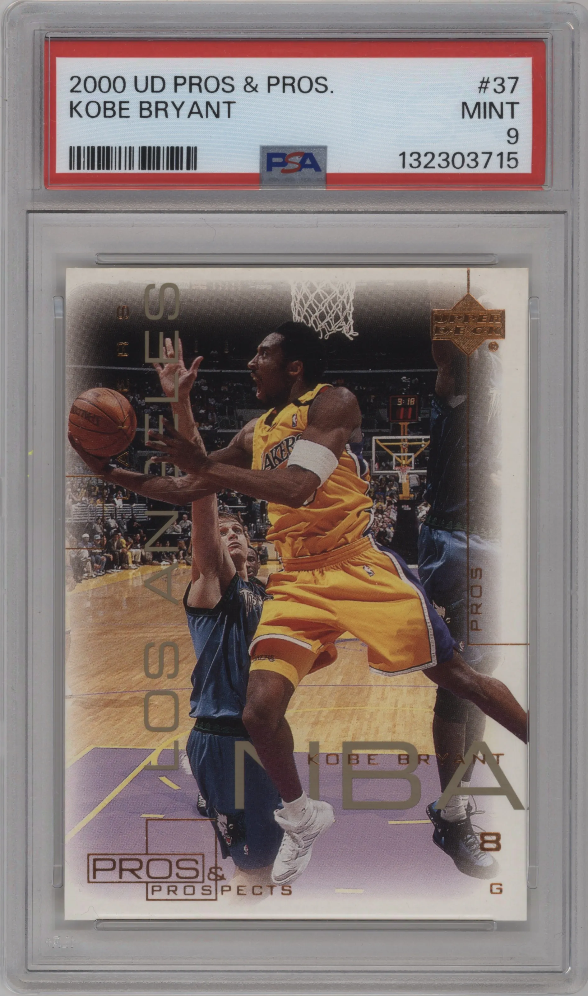 2000 Upper Deck Pros & Prospects Kobe Bryant PSA 9