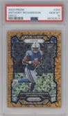 Anthony Richardson from the 2023 Panini Prizm set featuring a Disco parallel graded by PSA and given an overall grade of 10.
