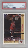 Michael Jordan from the 1991-92 Upper Deck set graded by PSA and given an overall grade of 9.