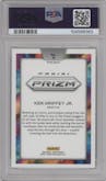 Ken Griffey Jr. from the 2024 Panini Prizm set graded by PSA and given an overall grade of 10.