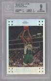 Kevin Durant from the 2007-08 Topps Chrome set featuring a Refractor parallel graded by Beckett and given an overall grade of 9.