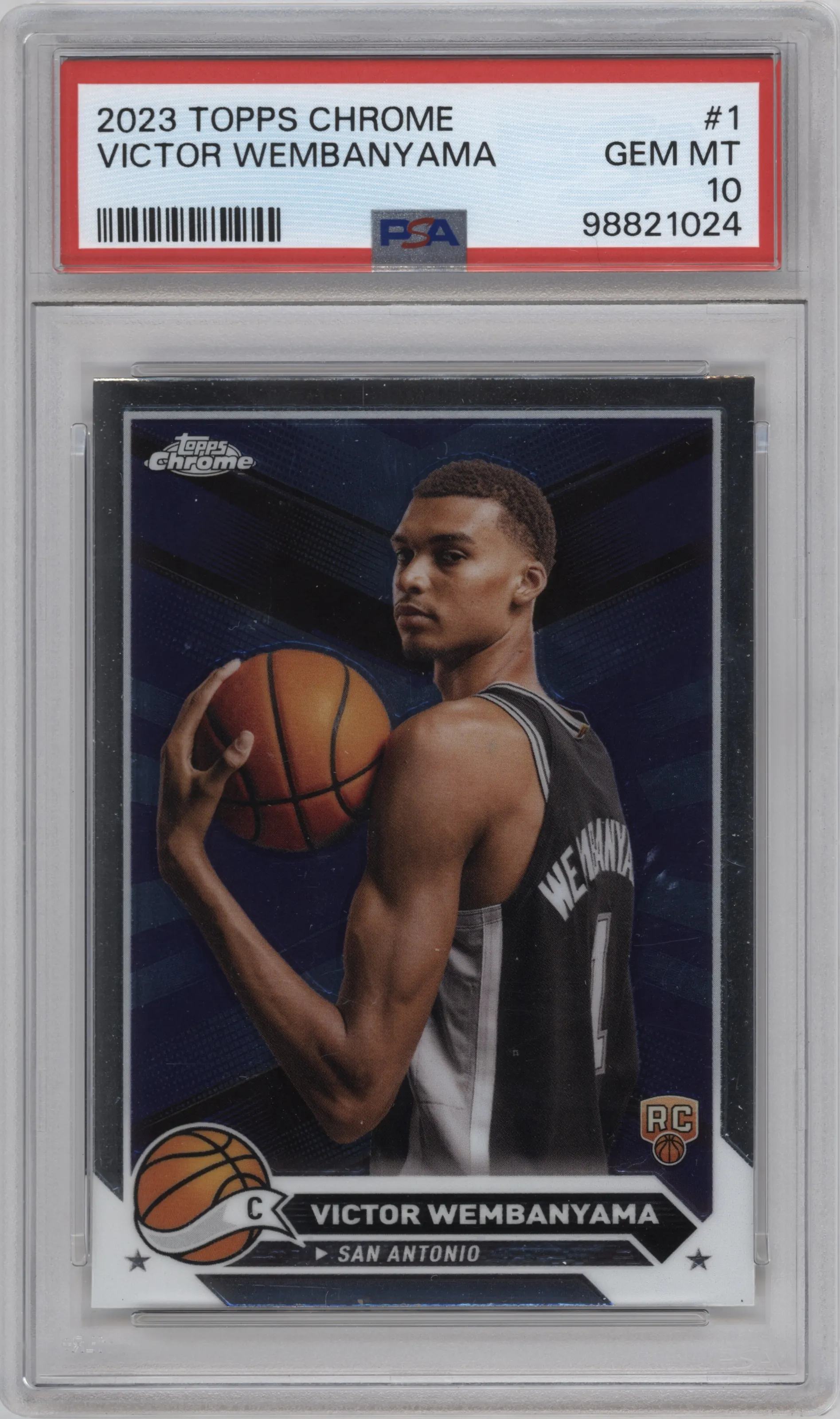 2023 Topps Chrome Victor Wembanyama PSA 10