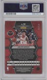 Jalen Green from the 2022-23 Panini Mosaic set featuring a Fast Break Purple parallel graded by PSA and given an overall grade of 10.
