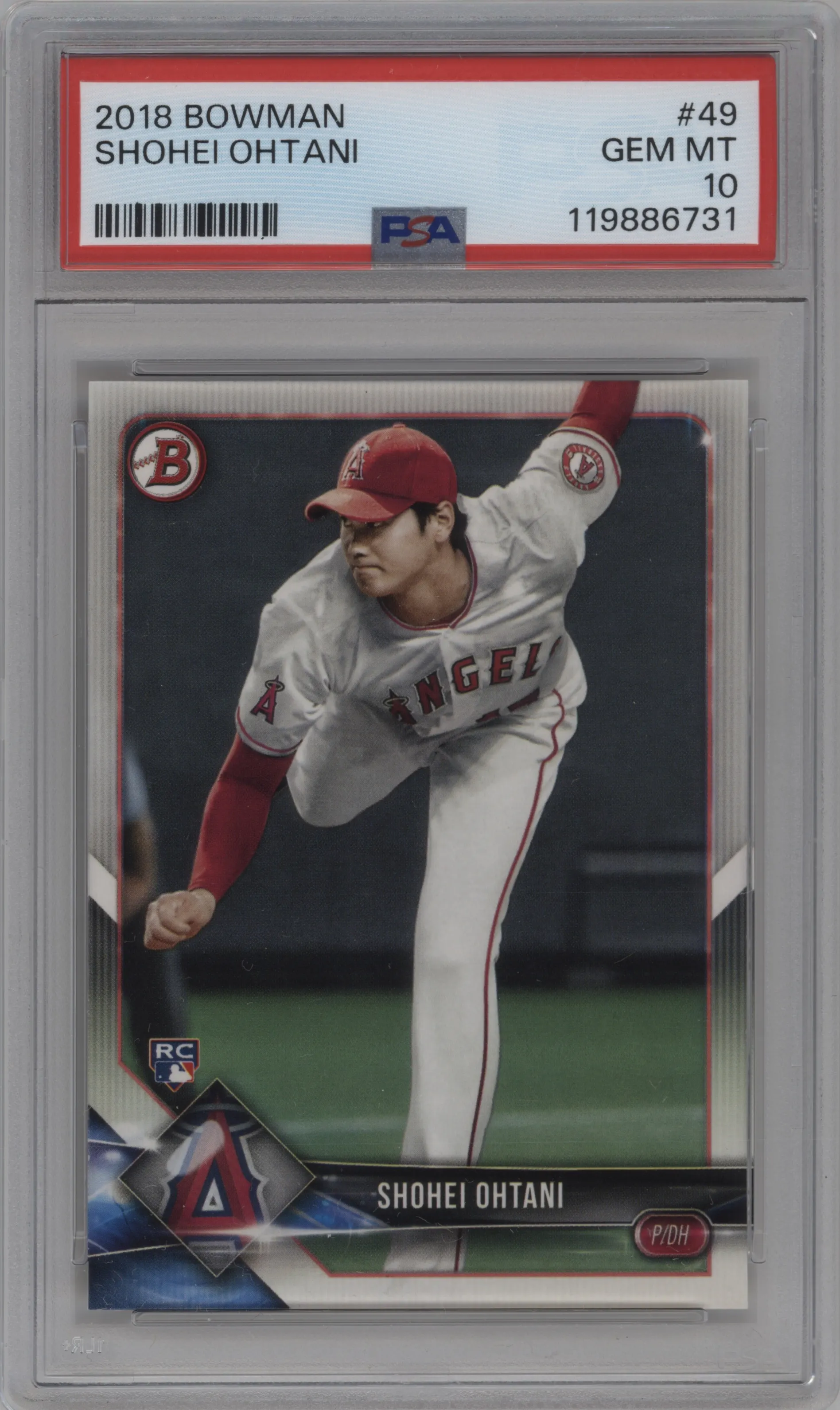 2018 Bowman Shohei Ohtani PSA 10