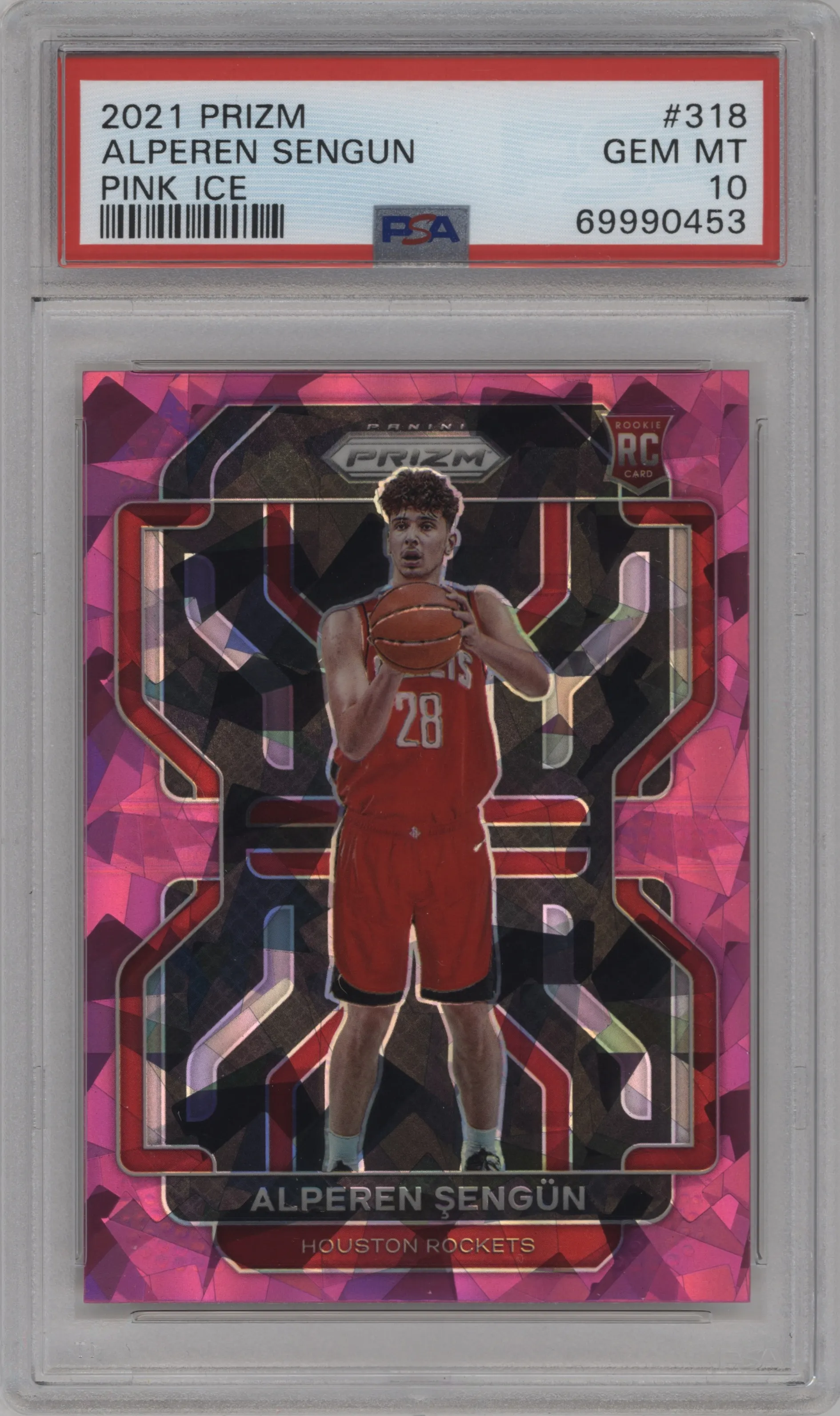 2021 Panini Prizm Alperen Sengun Pink Ice PSA 10