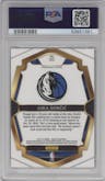 Luka Doncic from the 2018-19 Panini Select  set graded by PSA and given an overall grade of 9.