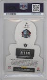Marcus Allen from the 2022 Panini Mosaic set graded by PSA and given an overall grade of 10.