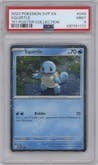 Squirtle from the 2023 Pokemon SV set featuring a Scarlet & Violet 151 Poster Collection parallel graded by PSA and given an overall grade of 9.