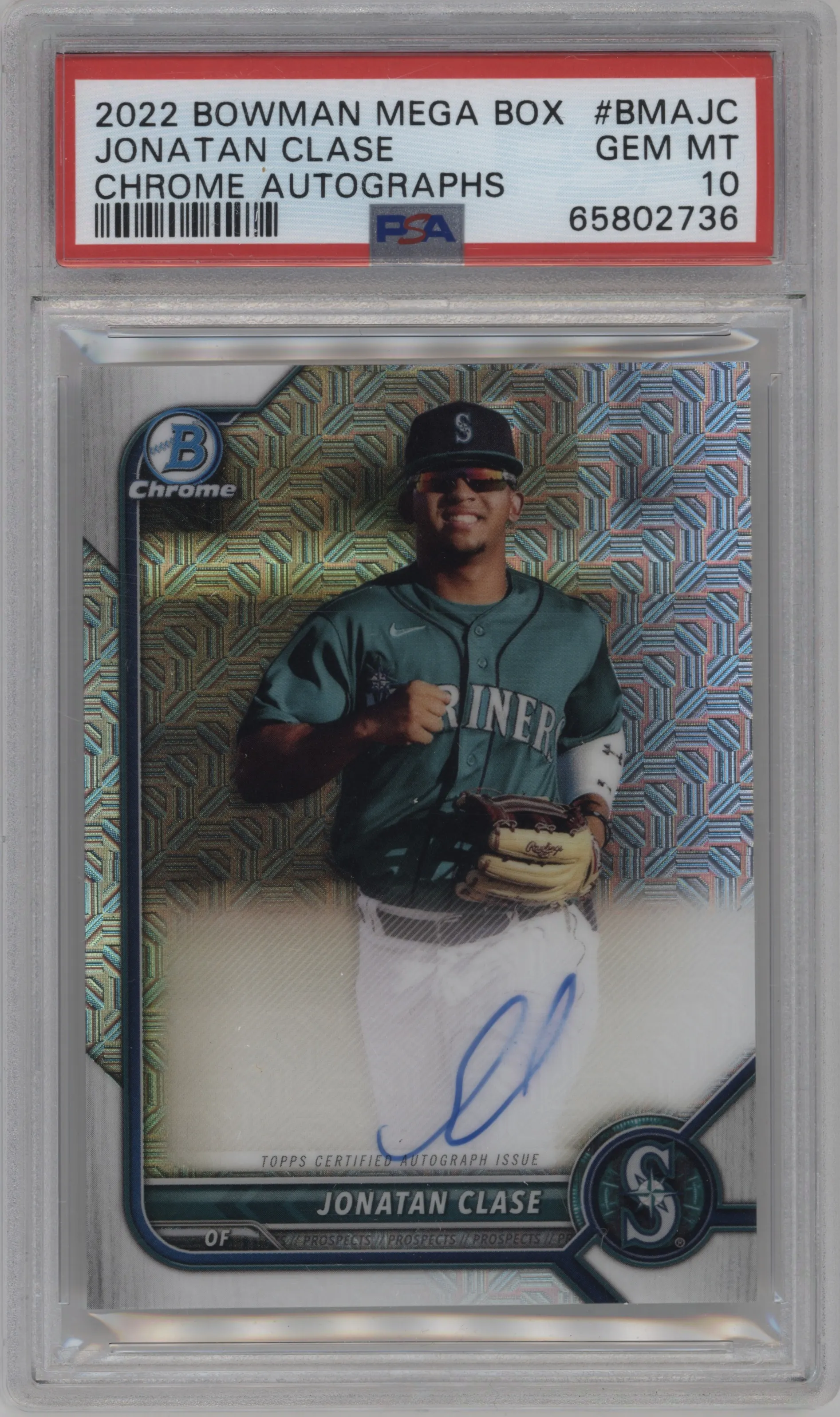 2022 Bowman Mega Box Auto Jonatan Clase #BMA-JC PSA 10