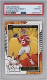 Patrick Mahomes II from the 2024 Donruss set graded by PSA and given an overall grade of 10.