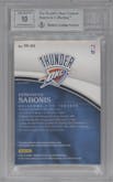 Domantas Sabonis from the 2016-17 Panini Immaculate Collection set graded by Beckett and given an overall grade of 9.