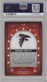 Michael Penix Jr. from the 2024 Panini Mosaic set featuring a Blue parallel graded by PSA and given an overall grade of 9.