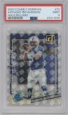 Anthony Richardson from the 2023 Clearly Donruss set featuring a Holo Rated Rookie Logo parallel graded by PSA and given an overall grade of 9.