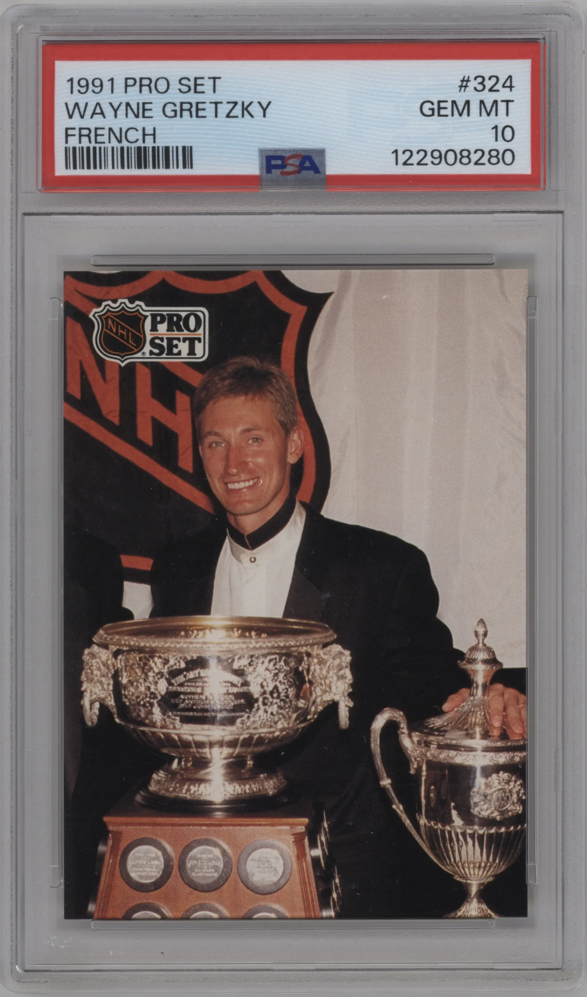 1991 Pro Set Wayne Gretzky French #324 PSA 10