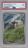 Hop's Wooloo from the 2025 Pokemon SV set graded by PSA and given an overall grade of 9.