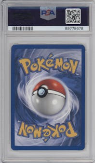 Dark Blastoise from the 2000 Pokemon set graded by PSA and given an overall grade of 8.