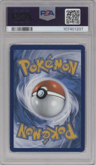 Giratina VSTAR from the 2023 Pokemon SWSH set graded by PSA and given an overall grade of 10.