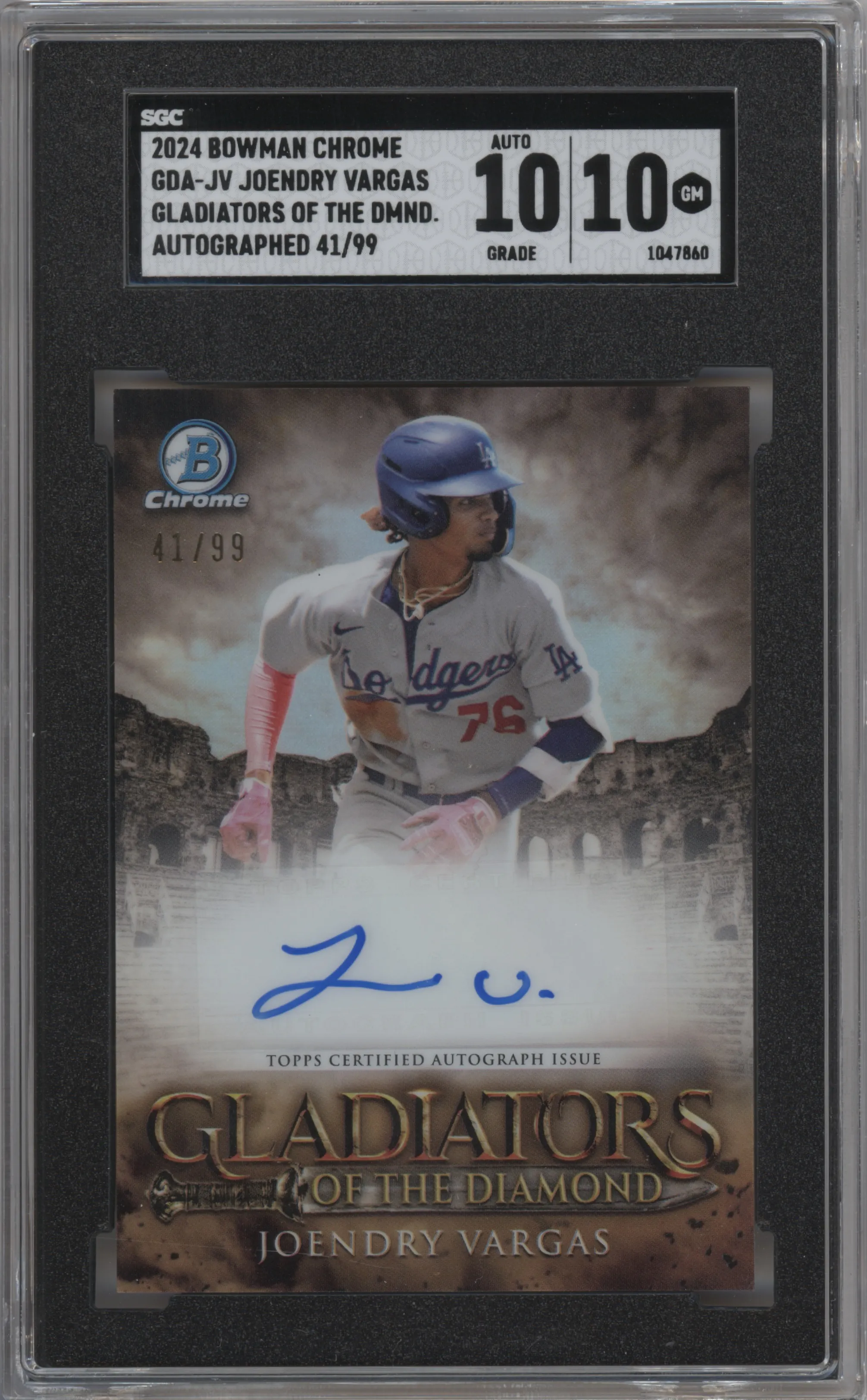 2024 Bowman Chrome GOTD Auto Joendry Vargas SGC 10