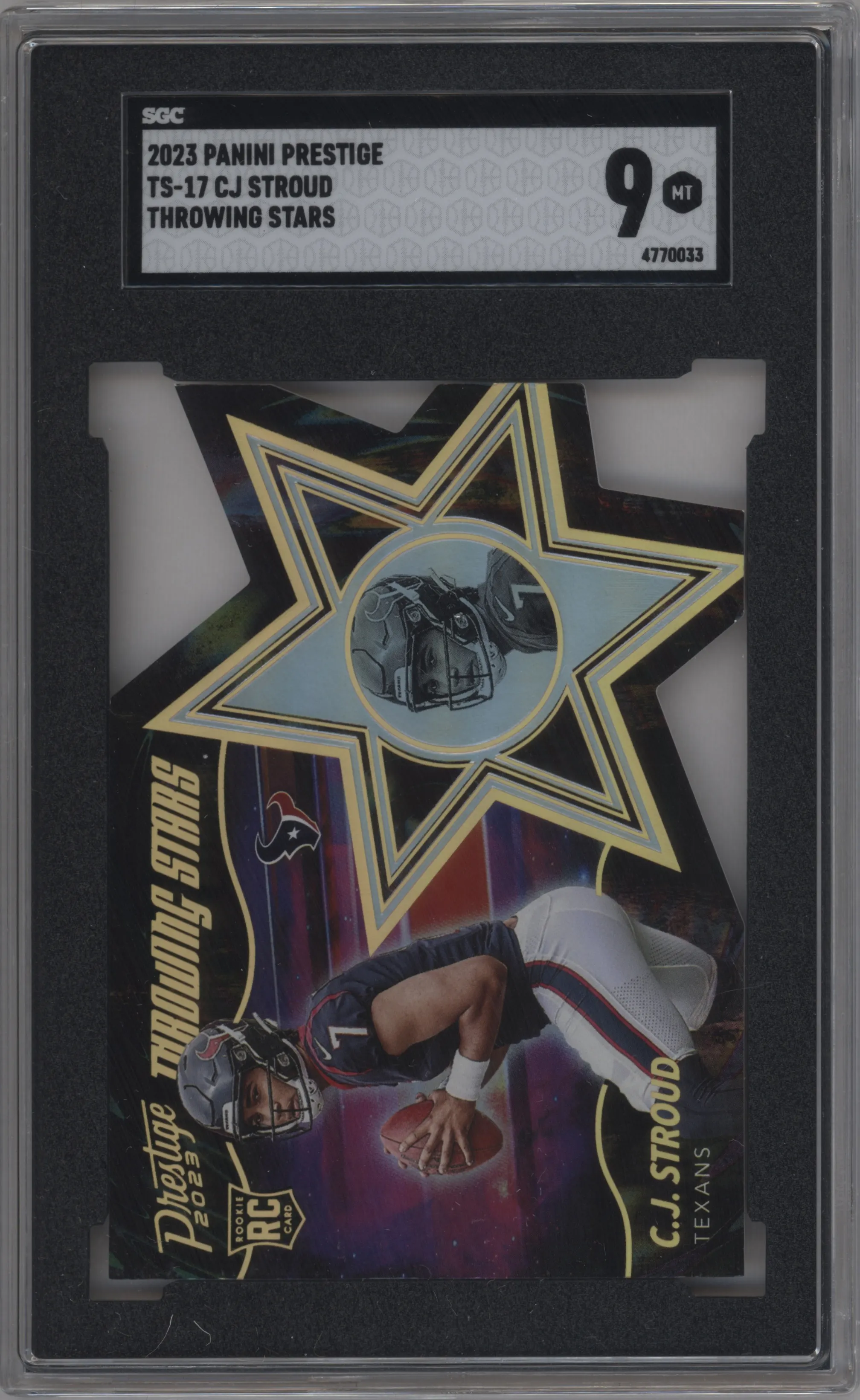 2023 Panini Prestige Throwing Stars C.J. Stroud SGC 9