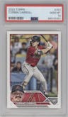 Corbin Carroll from the 2023 Topps Series 2 set graded by PSA and given an overall grade of 10.
