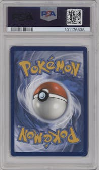 Kingdra ex from the 2024 Pokemon SV set featuring a Shrouded Fable Kingdra ex Special Illustration Collection parallel graded by PSA and given an overall grade of 10.