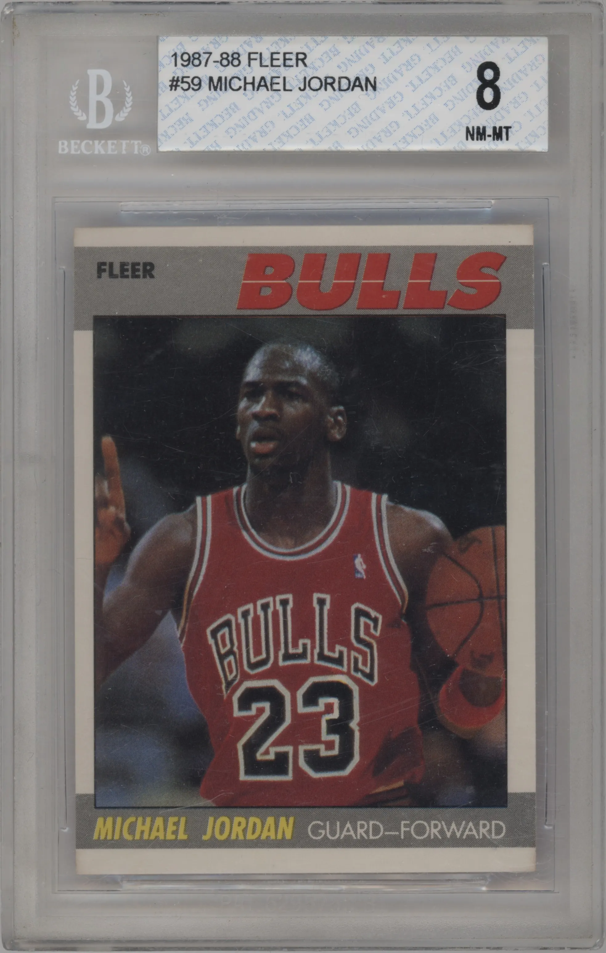 1987 Fleer Michael Jordan #59 BGS 8