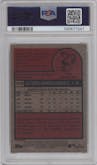 Jazz Chisholm Jr. from the 2024 Topps Heritage set featuring a Flip Stock parallel graded by PSA and given an overall grade of 9.