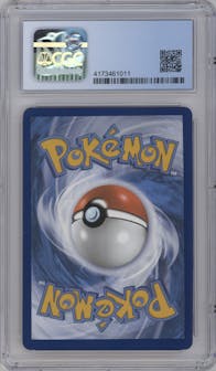 Radiant Jirachi from the 2022 Pokemon SWSH set graded by CSG and given an overall grade of 9.