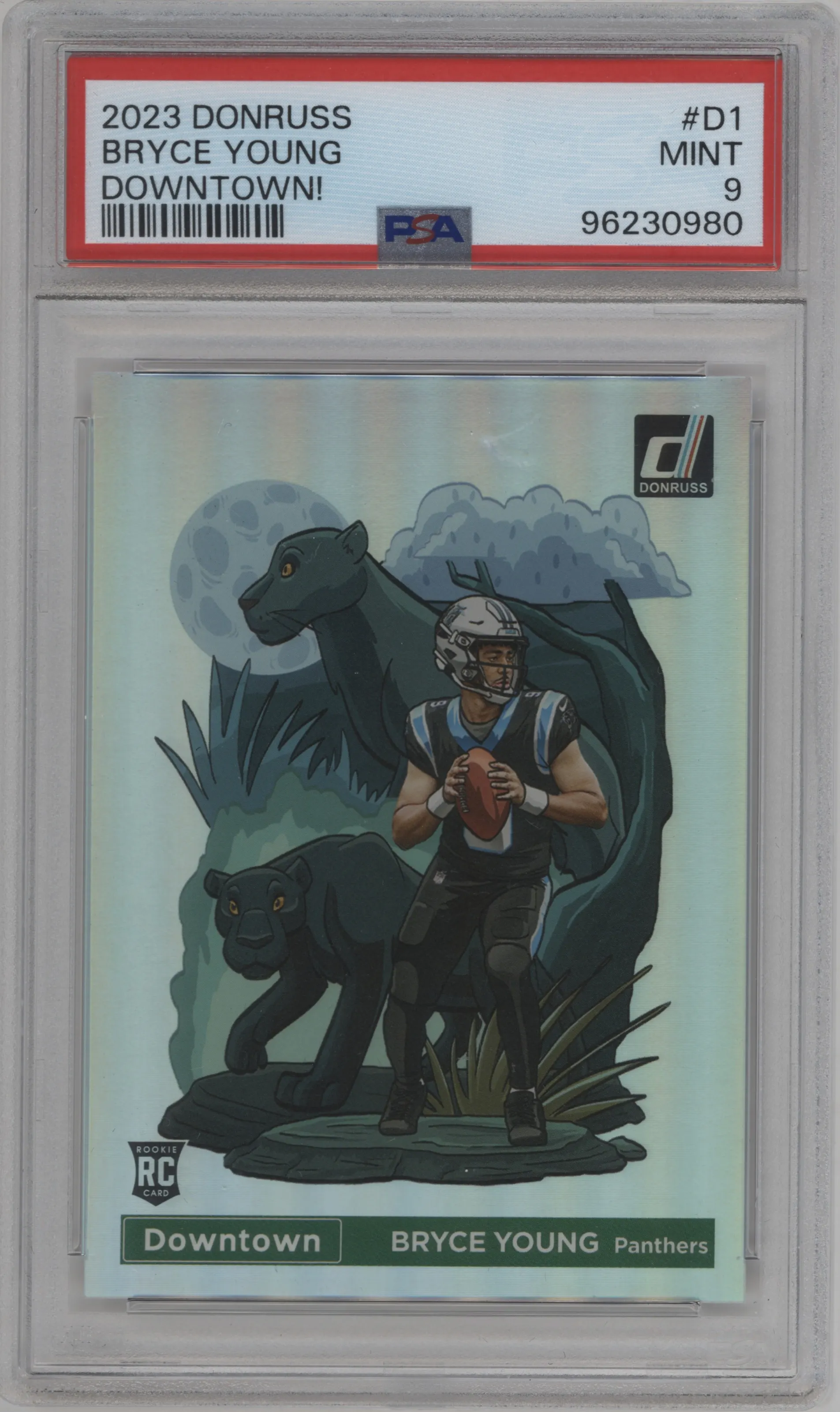 2023 Panini Donruss Downtown Bryce Young #D-1 PSA 9