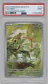 Caterpie from the 2023 Pokemon SV set graded by PSA and given an overall grade of 9.
