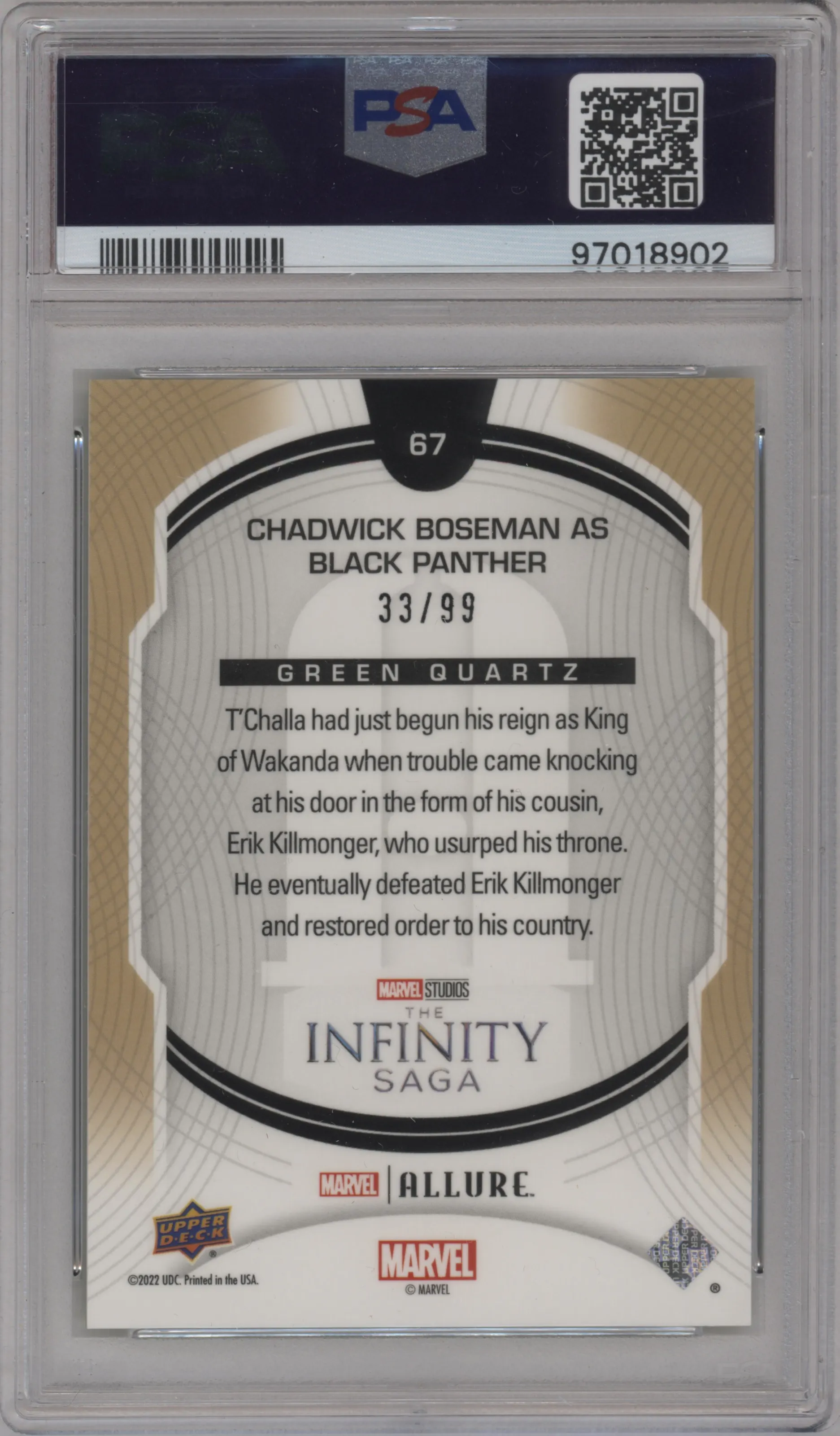 Chadwick Boseman as Black Panther