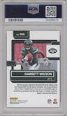 Garrett Wilson from the 2022 Panini Donruss set featuring a Press Proof Premium parallel graded by PSA and given an overall grade of 10.
