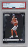 Bo Nix from the 2024 Panini Prizm set graded by PSA and given an overall grade of 10.