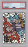 Drake Maye  from the 2024 Panini Absolute set graded by PSA and given an overall grade of 10.
