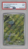 Bulbasaur from the 2023 Pokemon SV set graded by PSA and given an overall grade of 9.
