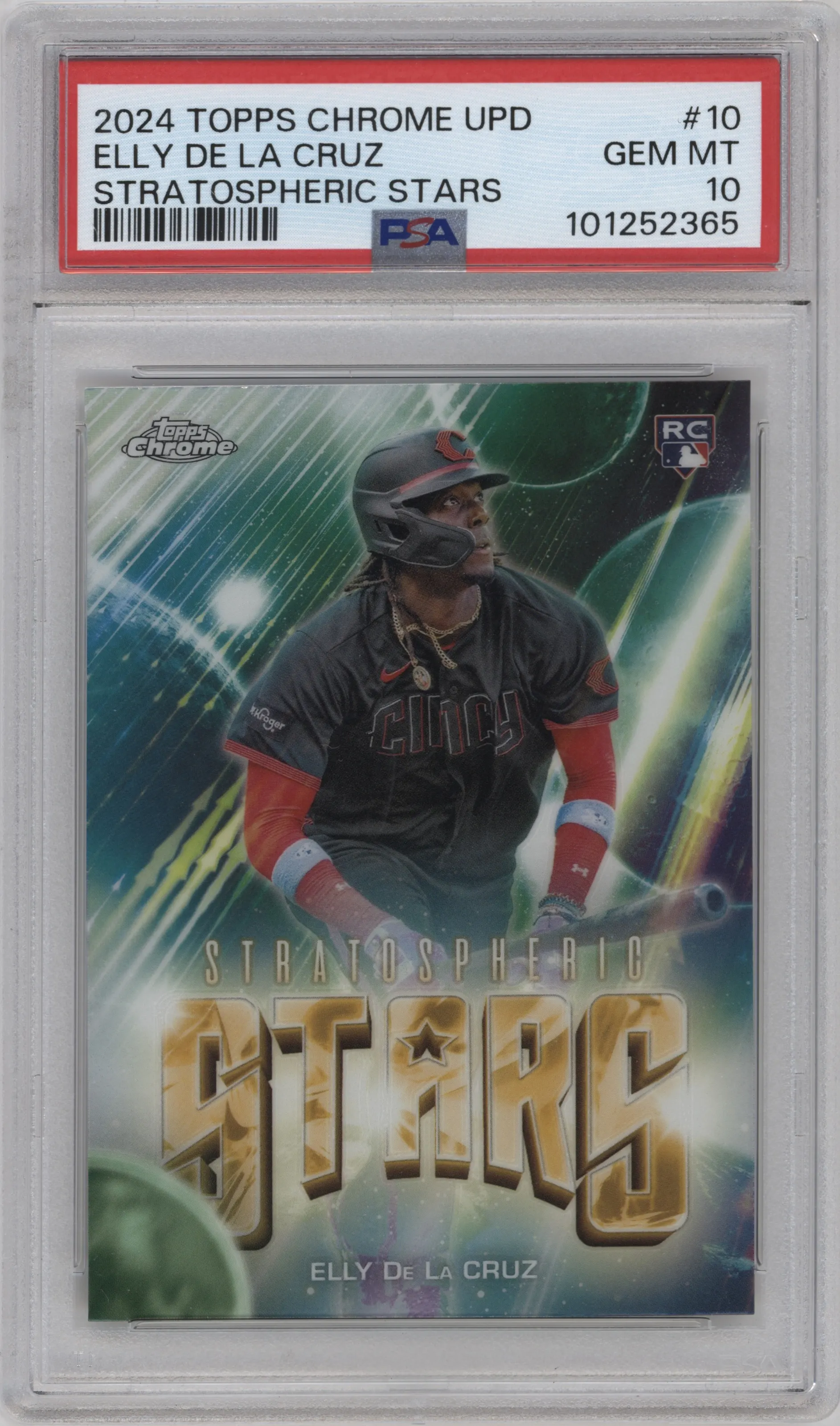 2024 Topps Chrome Update Stratospheric Stars Elly De La Cruz #SSC-10 PSA 10