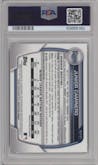 Junior Caminero from the 2023 Bowman Mega Box set graded by PSA and given an overall grade of 10.