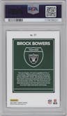 Brock Bowers from the 2024 Donruss set graded by PSA and given an overall grade of 10.