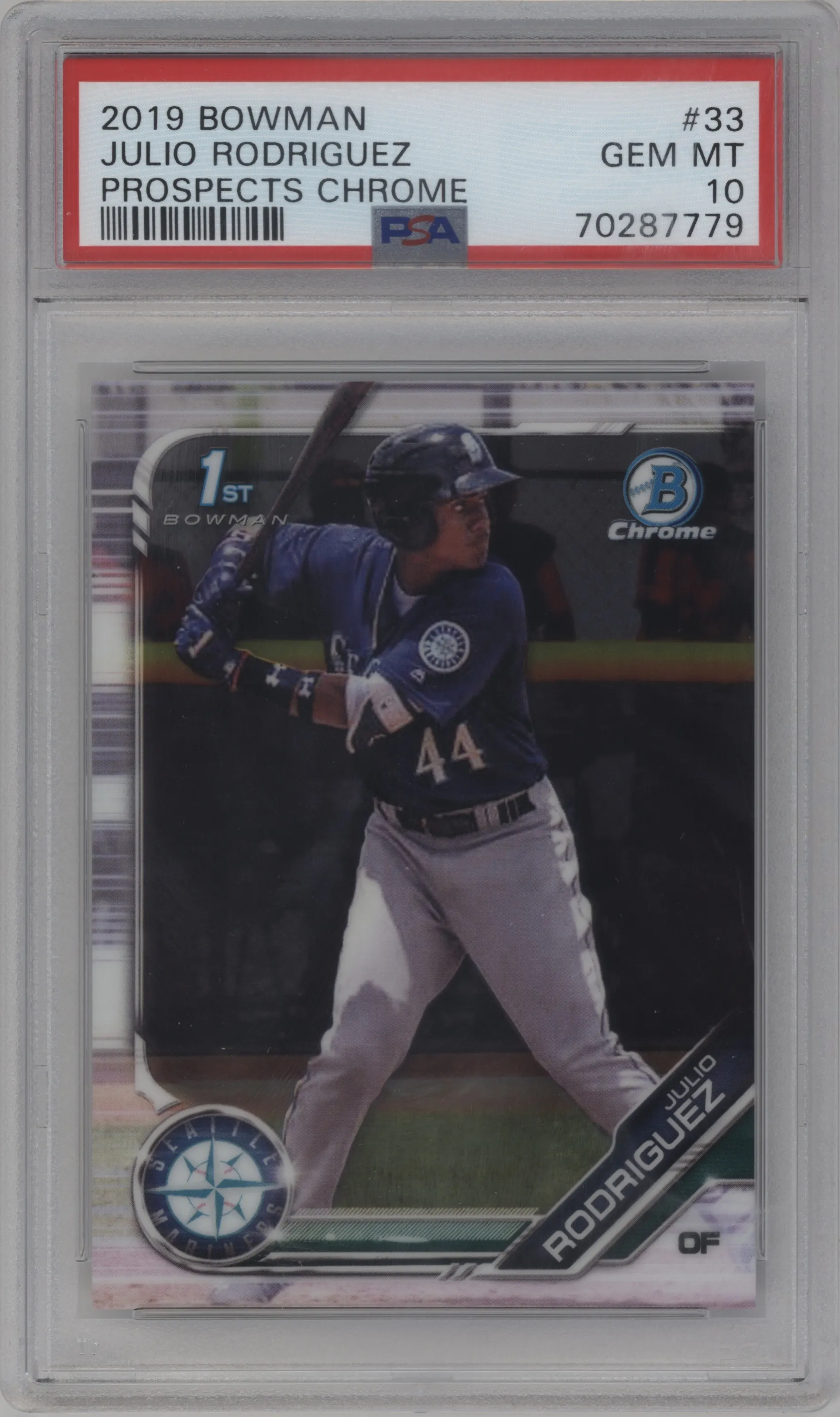 2019 Bowman Chr.Pros. Julio Rodriguez #BCP-33 PSA 10