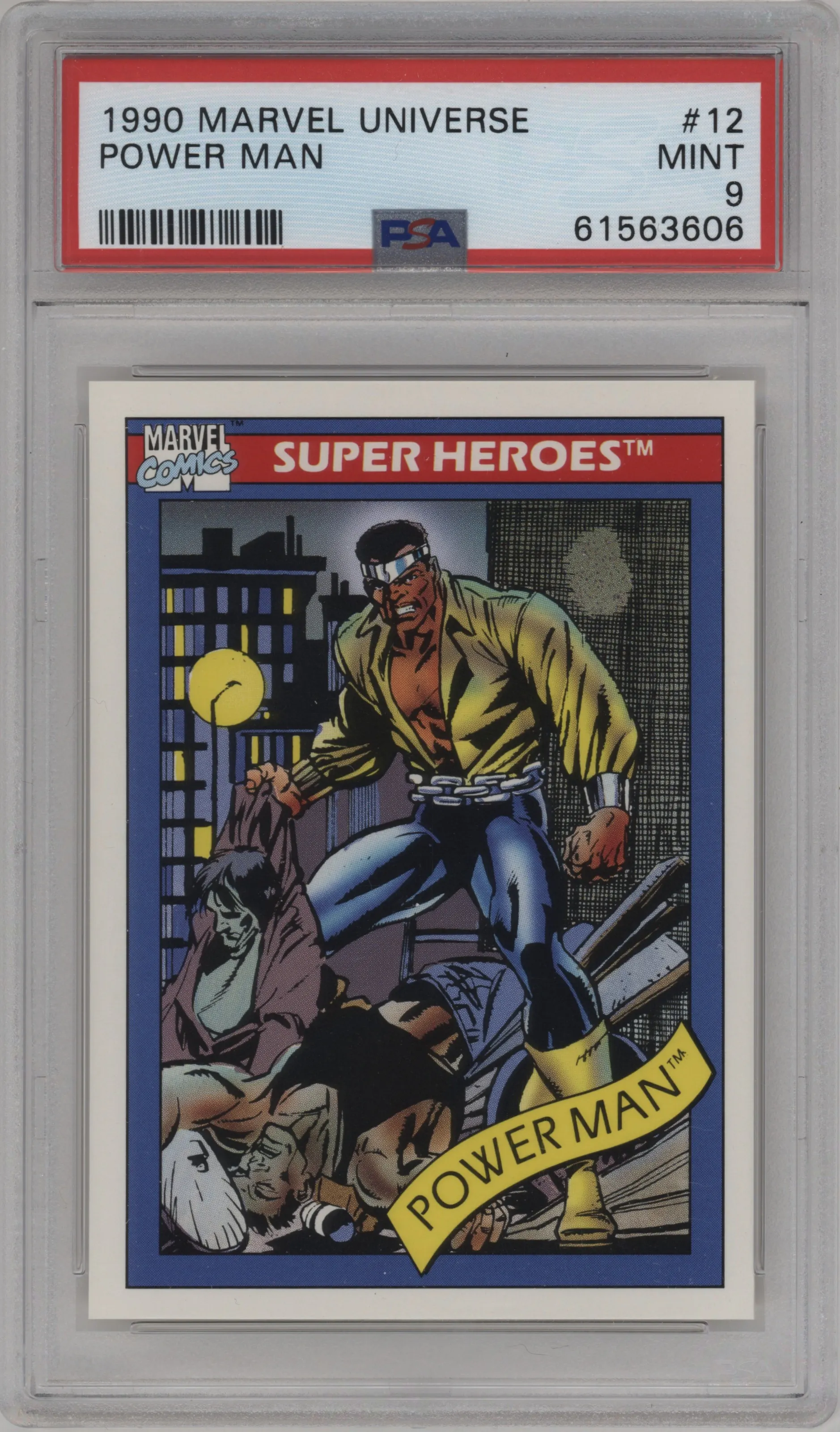 1990 Impel Marvel Universe Power Man PSA 9