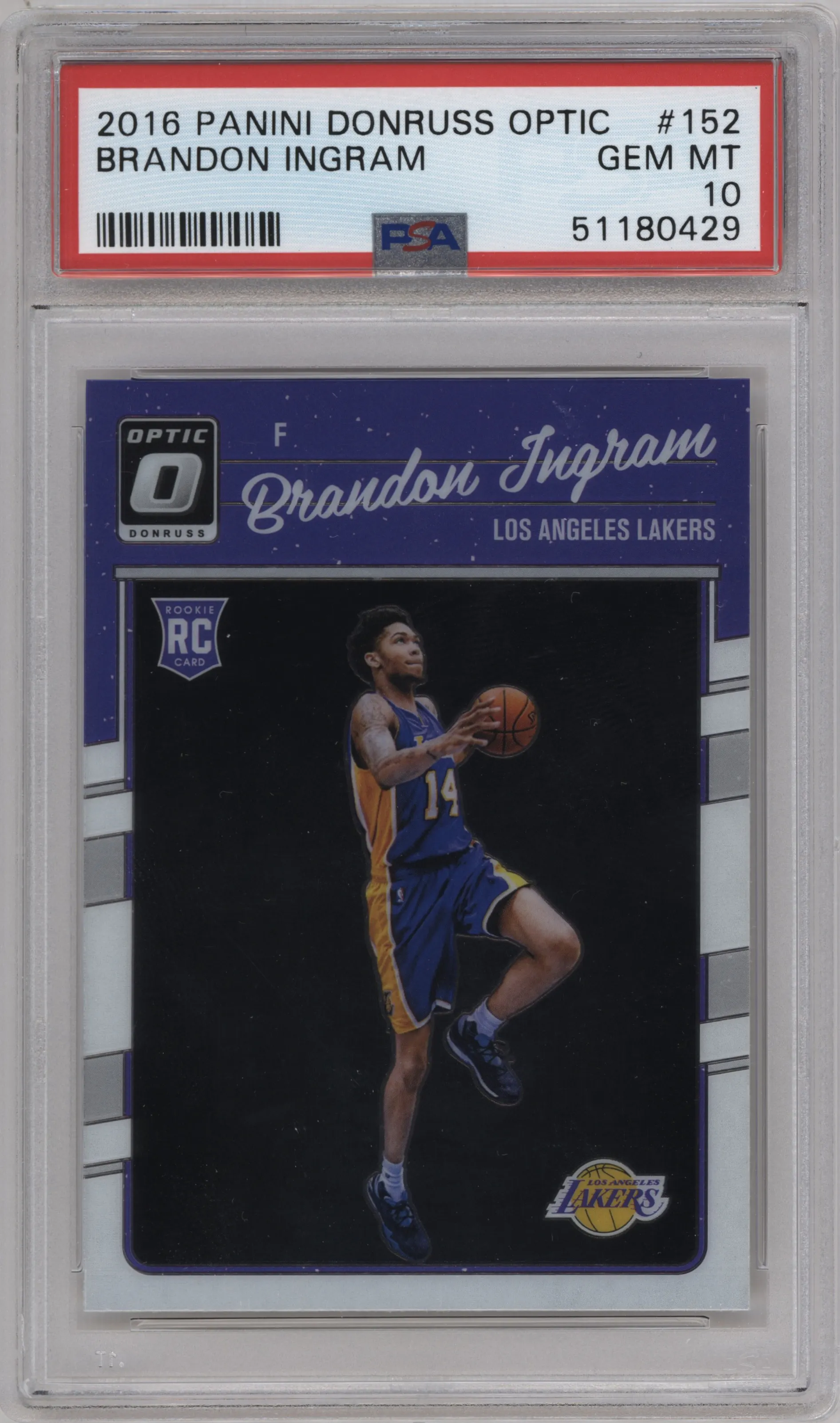 2016 Panini Donruss Optic Brandon Ingram PSA 10