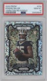 Kendre Miller from the 2023 Panini Prizm set featuring a No Huddle parallel graded by PSA and given an overall grade of 10.