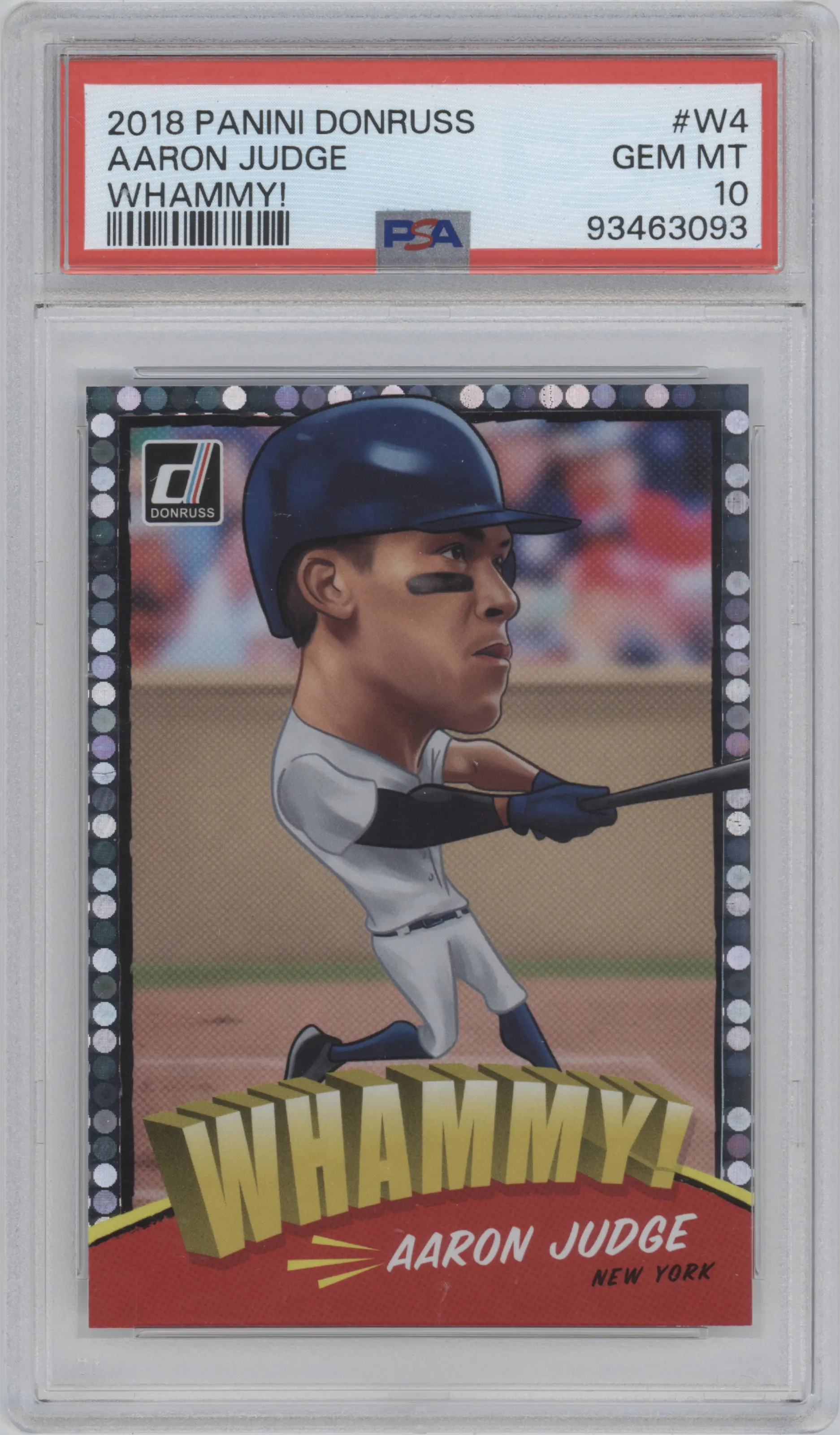 2018 Panini Donruss Whammy! Aaron Judge #W4 PSA 10