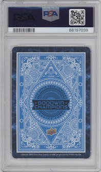 Shaedon Sharpe from the 2022 UD Goodwin Champions set graded by PSA and given an overall grade of 10.