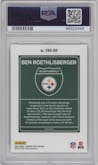 Ben Roethlisberger from the 2023 Donruss Optic set graded by PSA and given an overall grade of 10.