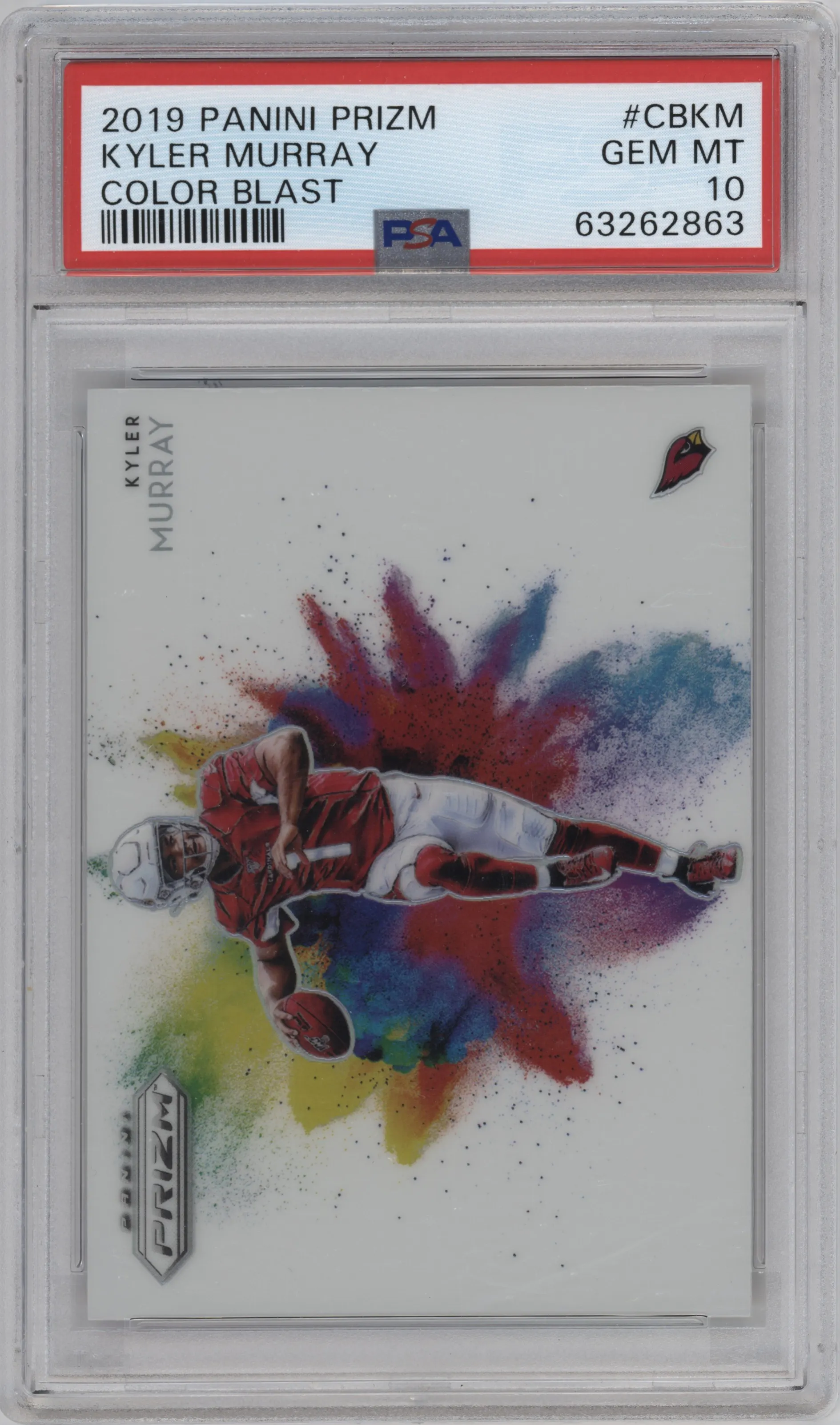 2019 Panini Prizm Color Blast Kyler Murray #CB-KM PSA 10