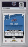 Josh Allen from the 2018 Panini Donruss set graded by PSA and given an overall grade of 10.