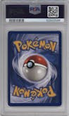 Kabuto from the 1999 Pokemon set graded by PSA and given an overall grade of 9.