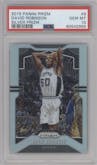 David Robinson from the 2019-20 Panini Prizm set featuring a Silver Prizm parallel graded by PSA and given an overall grade of 10.